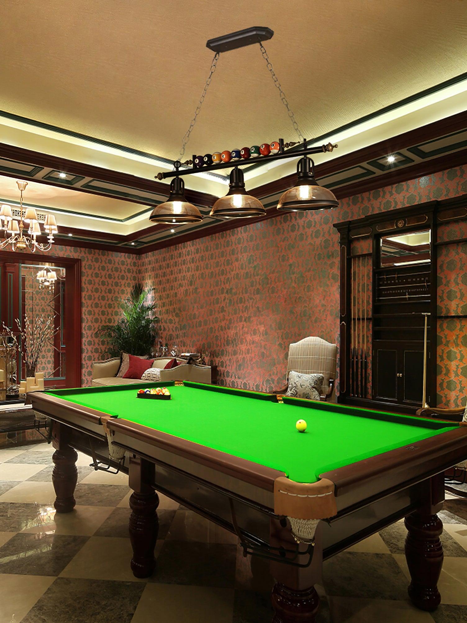 Lustra Chandelier Billiard Ball Black Glass Modern - Letslighting