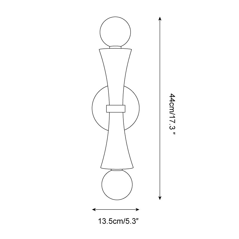 Katia Applique Murale Travertin Sablier - Neutralighting