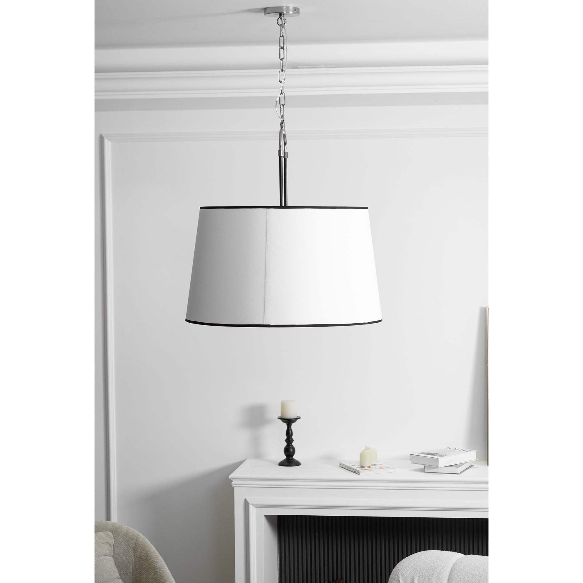 Aurzorora Vintage Industrial Brass Fabric Pendant Lamp - Neutralighting