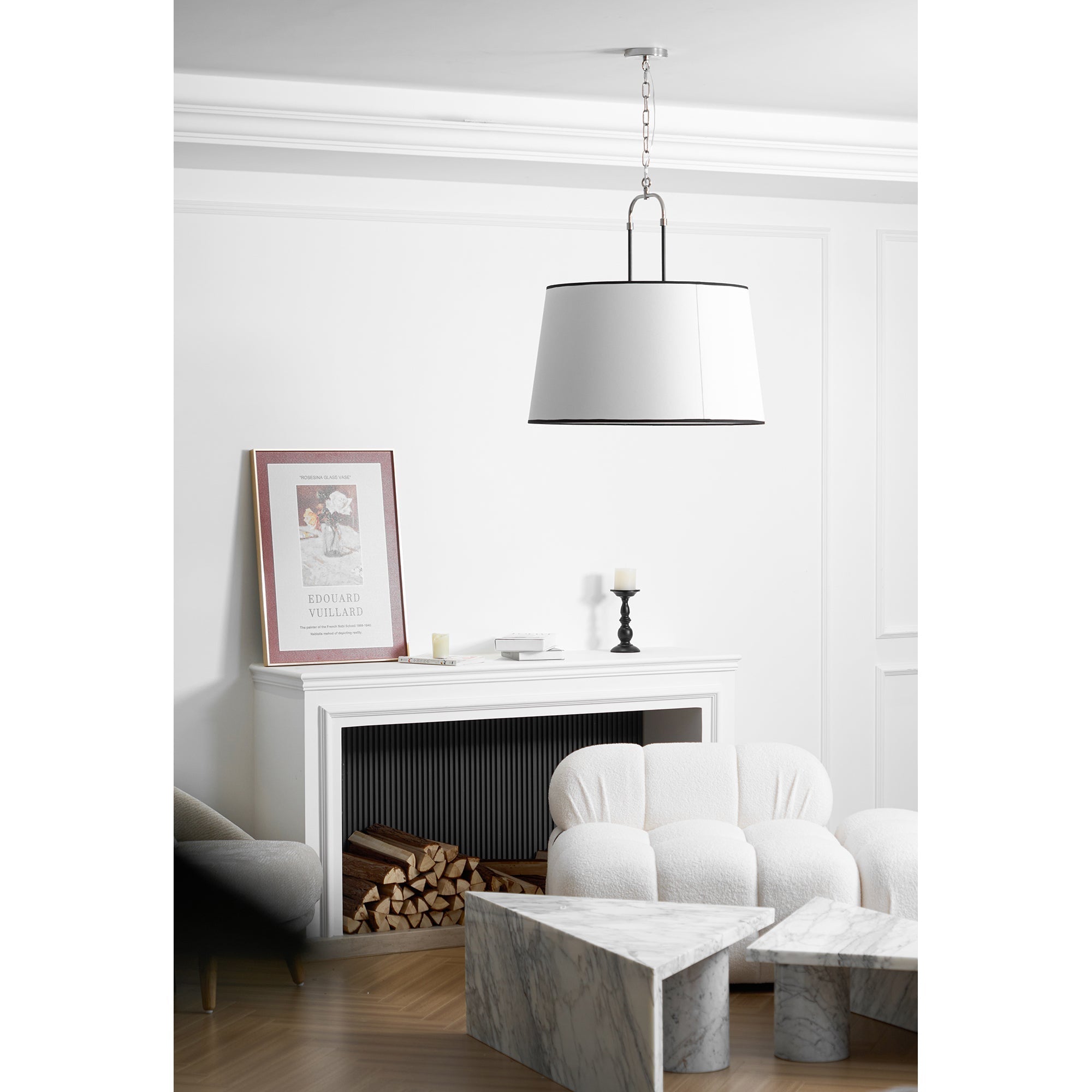 Aurzorora Vintage Industrial Brass Fabric Pendant Lamp - Neutralighting