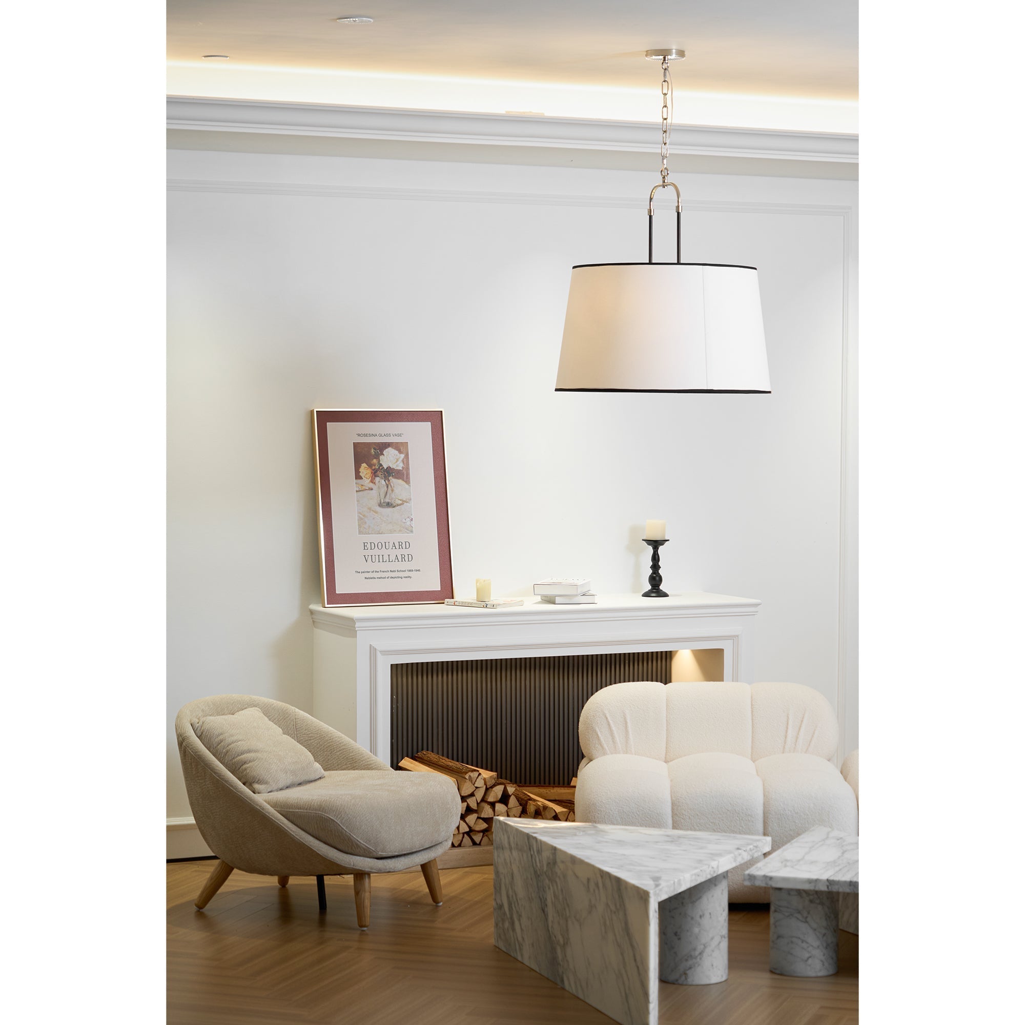 Aurzorora Vintage Industrial Brass Fabric Pendant Lamp - Neutralighting