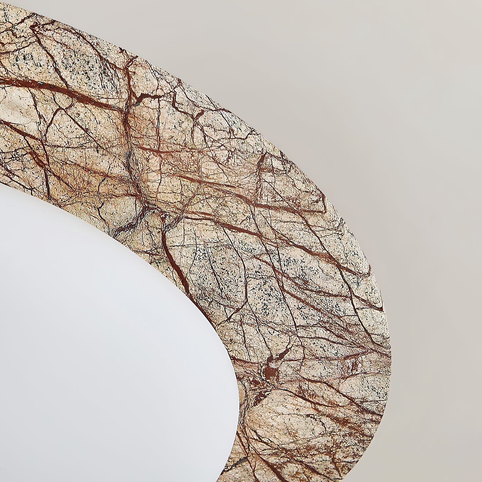 Cishaora Modern Minimalist White Marble Ceiling Lamp - Lamp Copper