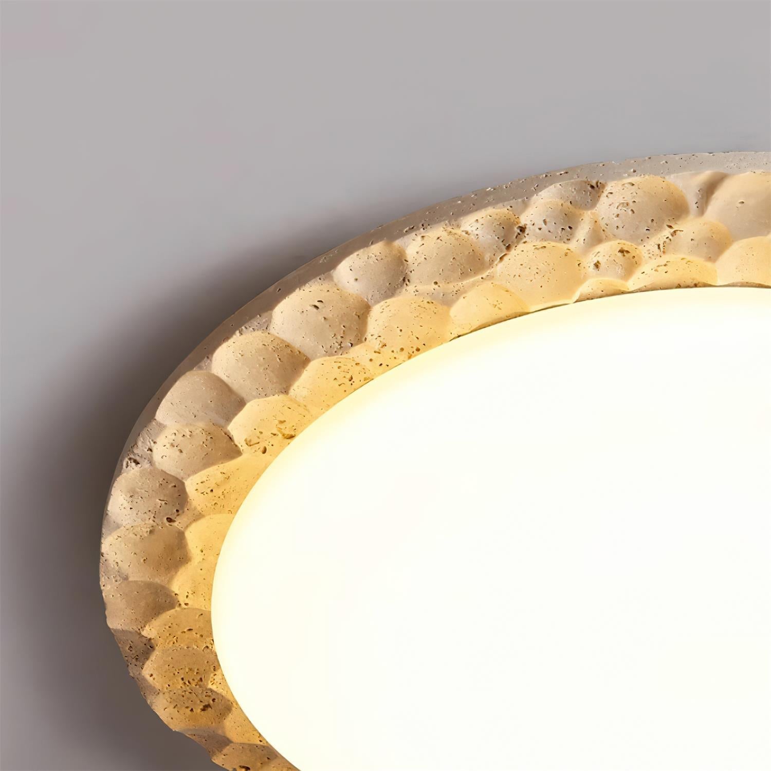 Ritta Plafonnier Travertin Dôme - Neutralighting
