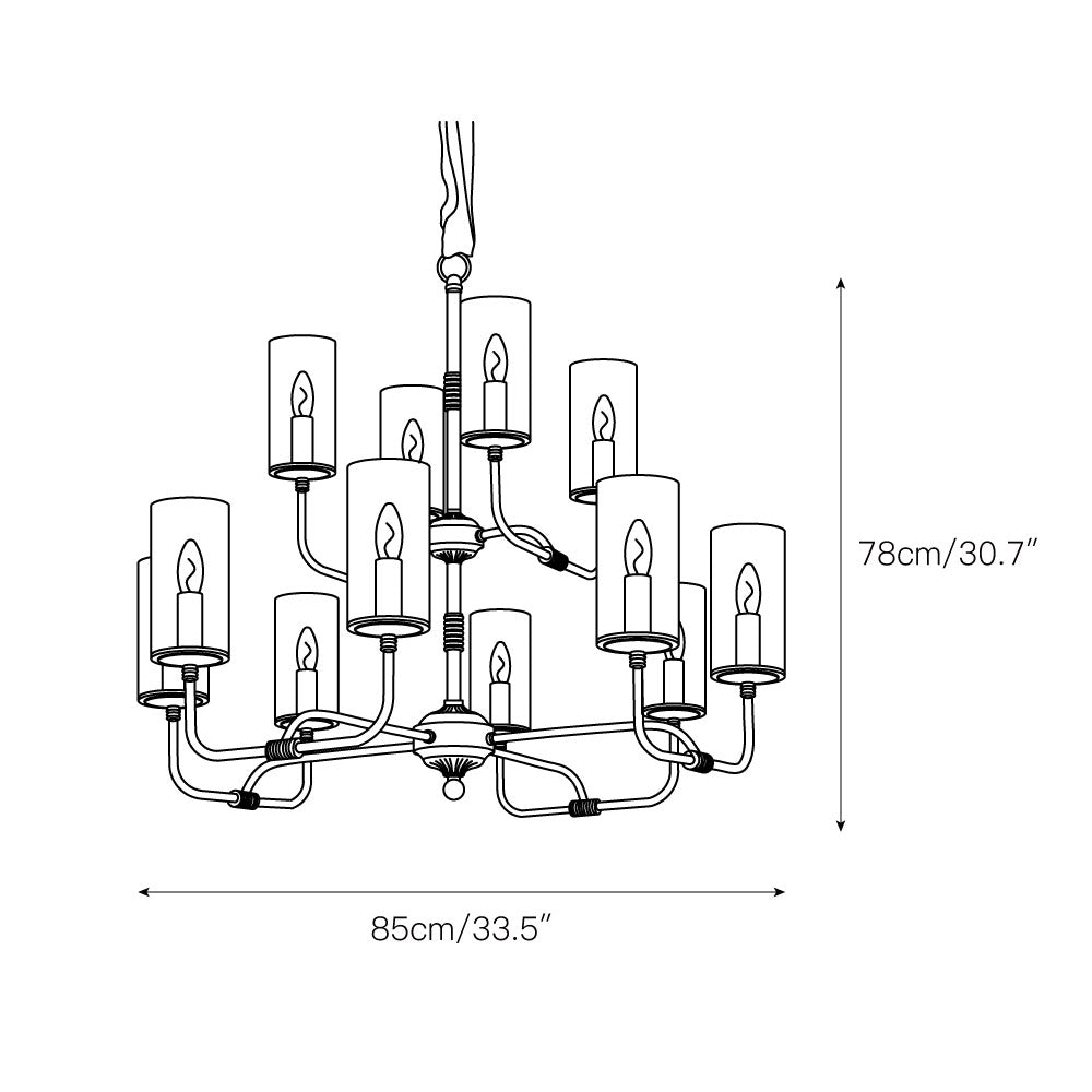 Araeos Lustre Cristal Laiton Luxe Postmoderne - Neutralighting