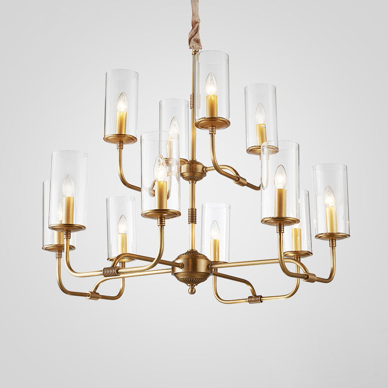 Araeos Lustre Cristal Laiton Luxe Postmoderne - Neutralighting