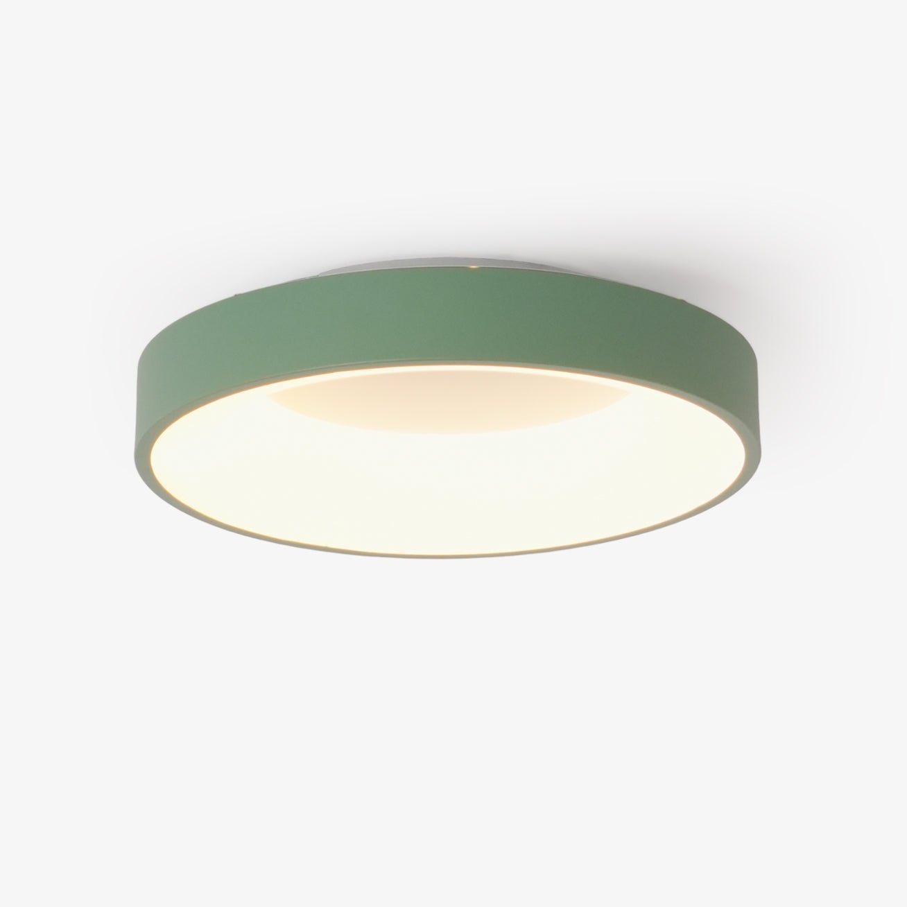 Solara Plafonnier en fer contemporain abat-jour vert - Neutralighting