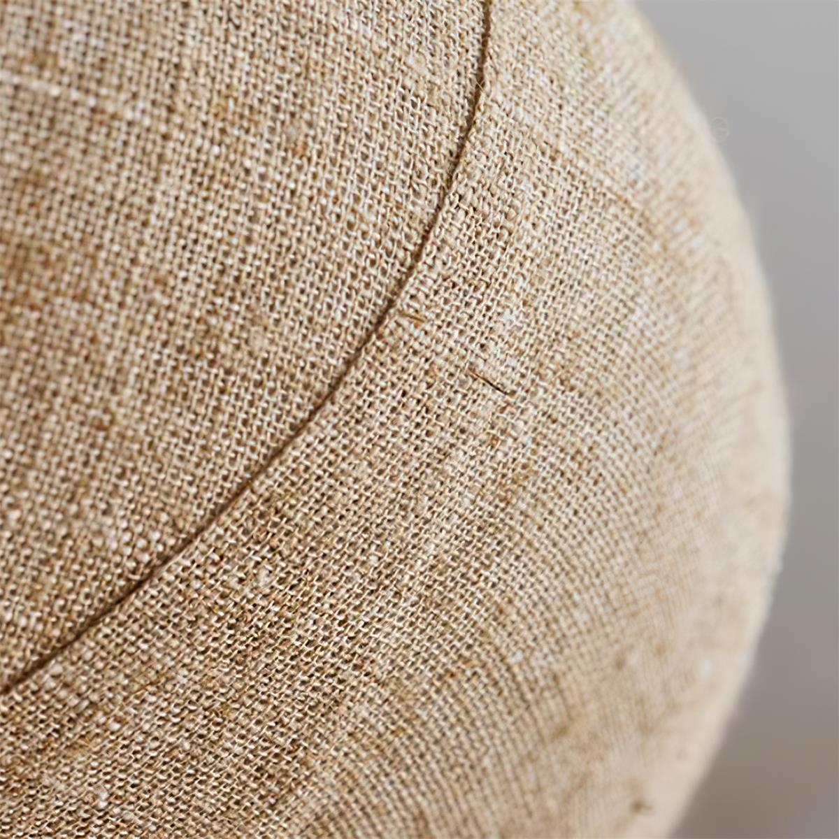 Kenso Suspension Lampe en Tissu Sphérique Col en Bois - Neutralighting