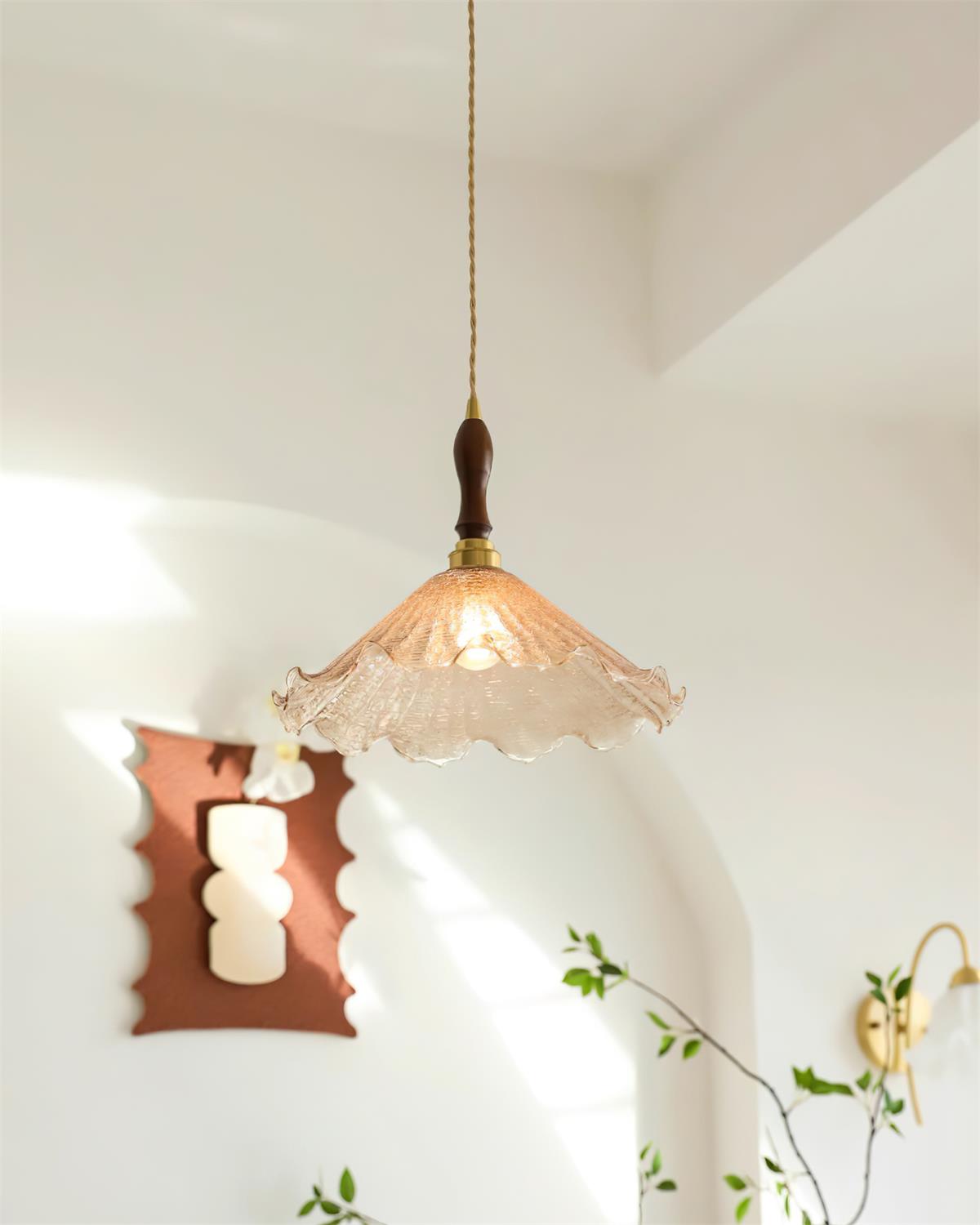 Kenyata Suspension Texturé Verre Organique - Neutralighting