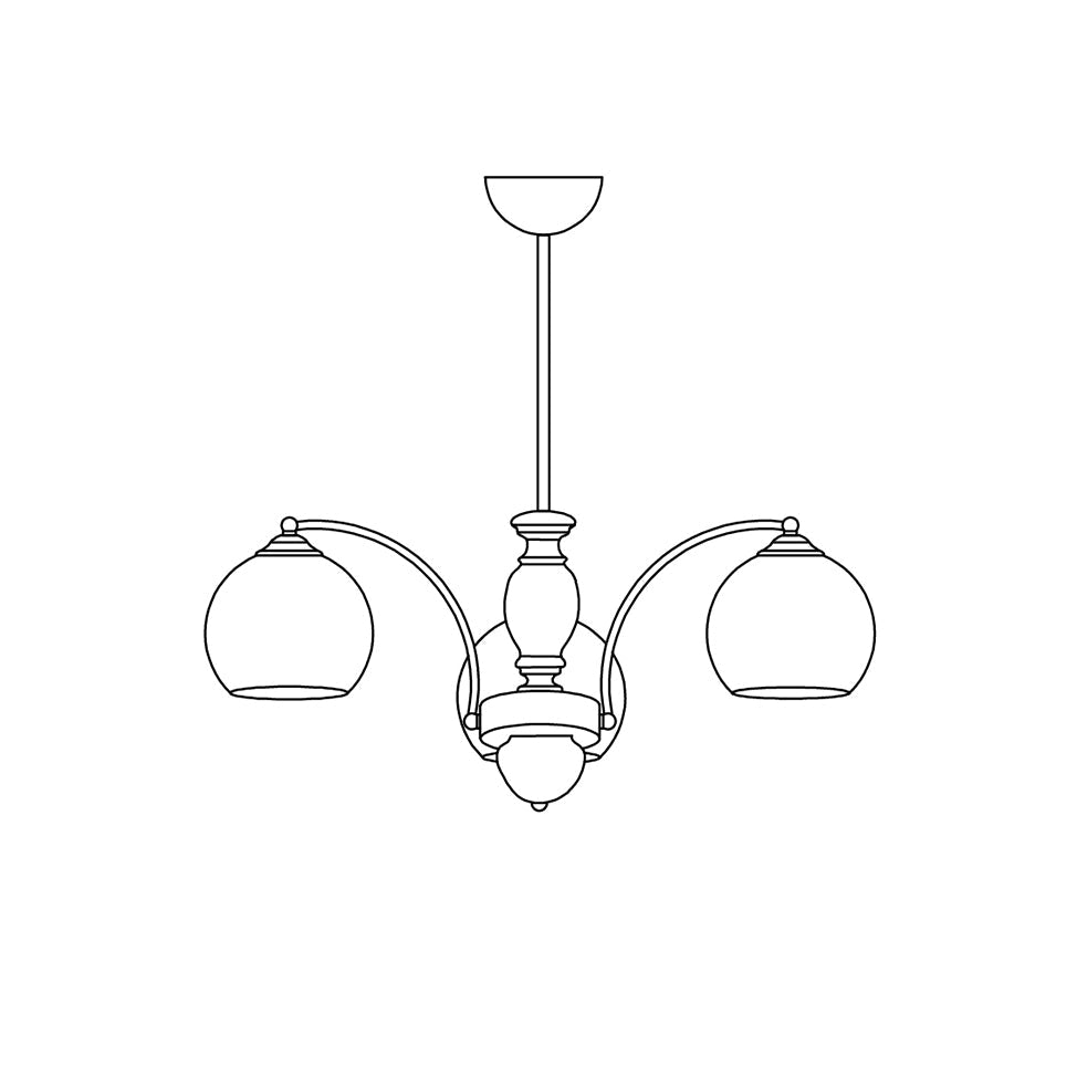 Chandelier Glass Shades Frame Wood Accents Mid-Century Calm - Letslighting
