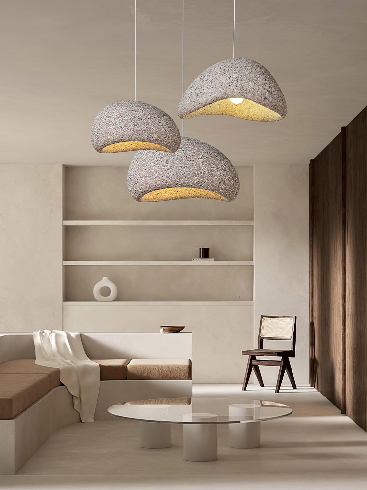 Kioto Pendant Lamp Textured Organic Minimalist - Letslighting