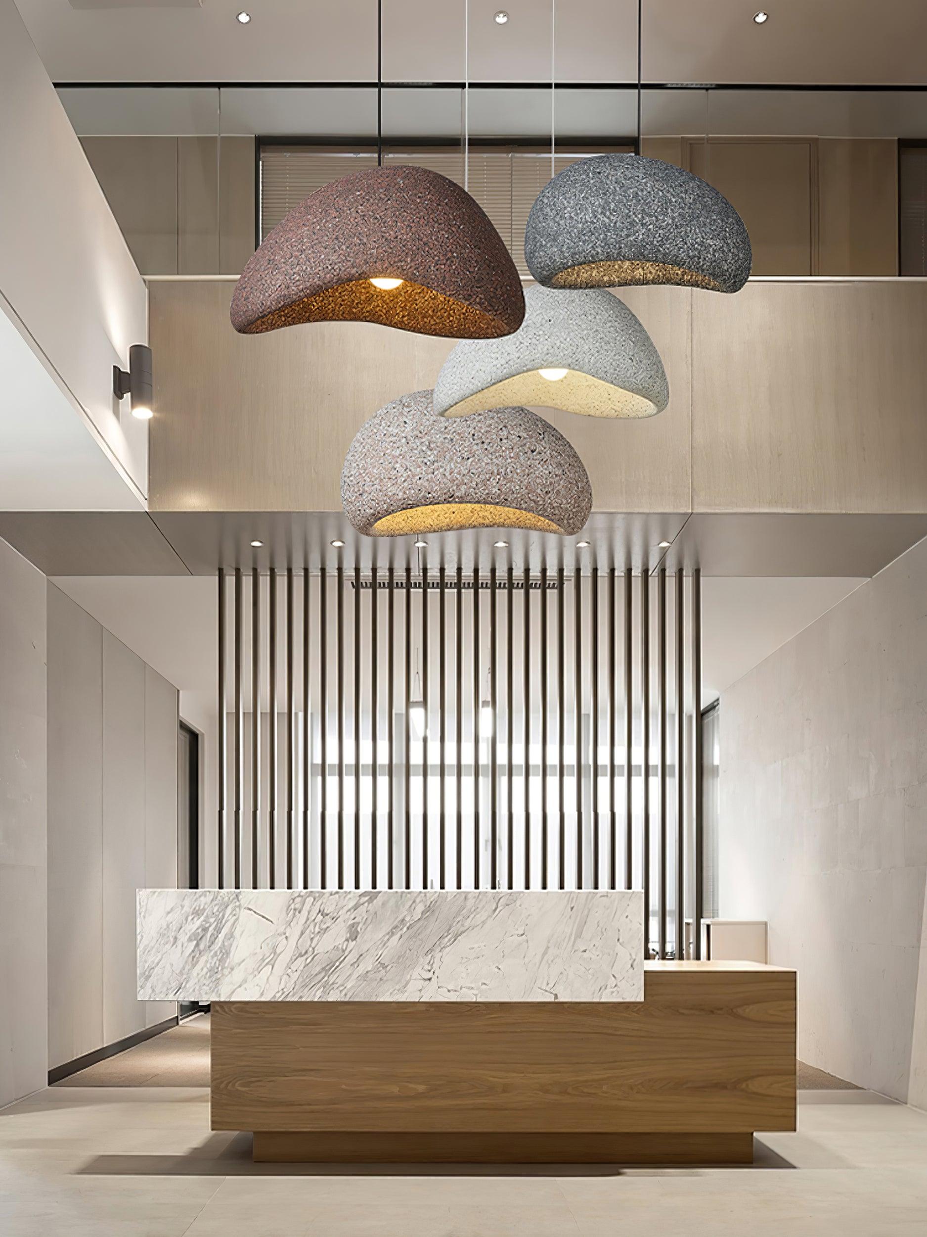 Kioto Pendant Lamp Textured Organic Minimalist - Letslighting