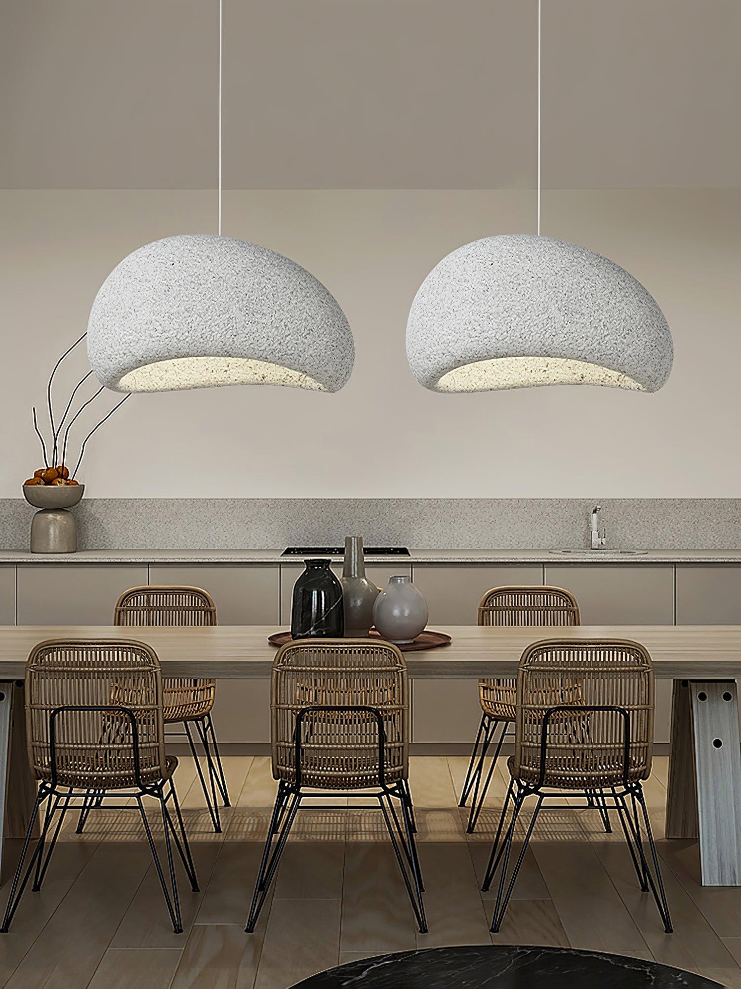 Kioto Pendant Lamp Textured Organic Minimalist - Letslighting