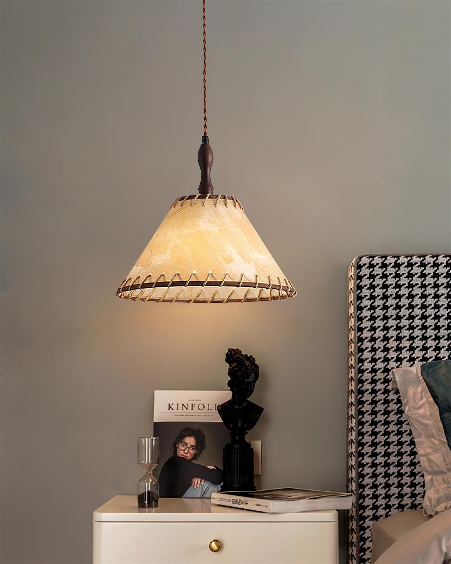 Kiko Lampe Pendante Tissu Chanvre Wabi Sabi Organique - Neutralighting