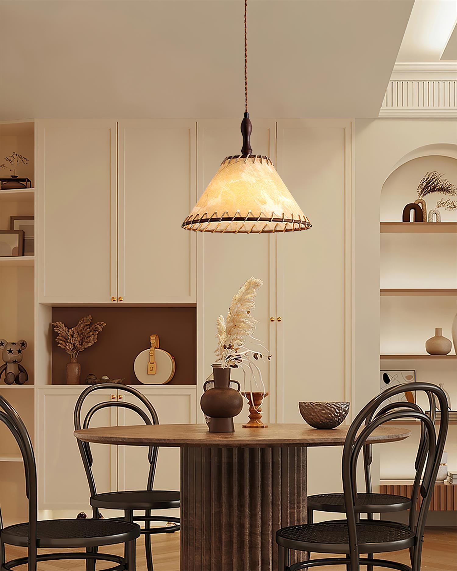 Kiko Lampe Pendante Tissu Chanvre Wabi Sabi Organique - Neutralighting