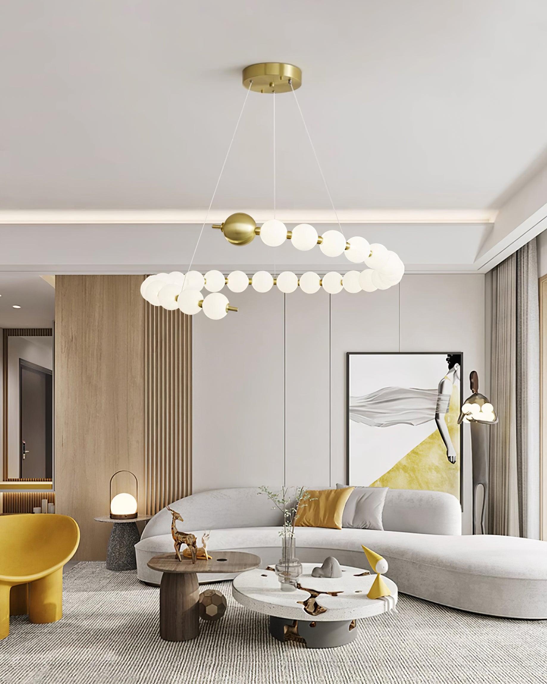 Lyra Chandelier Moderne Sphères Acryliques - Neutralighting