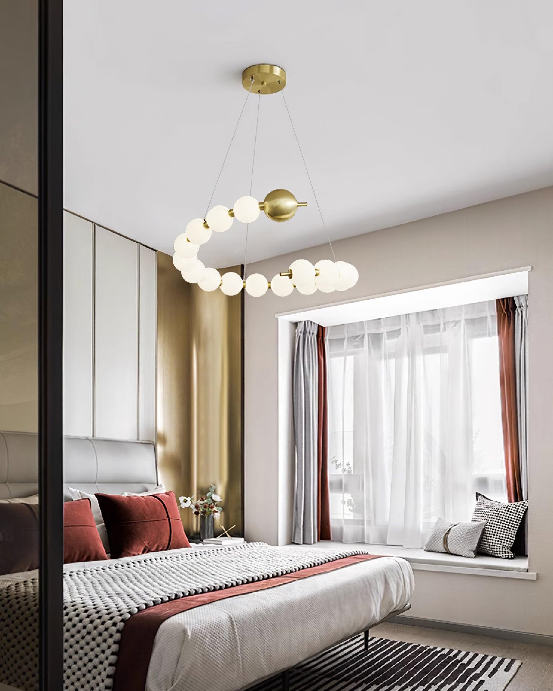 Lyra Chandelier Moderne Sphères Acryliques - Neutralighting