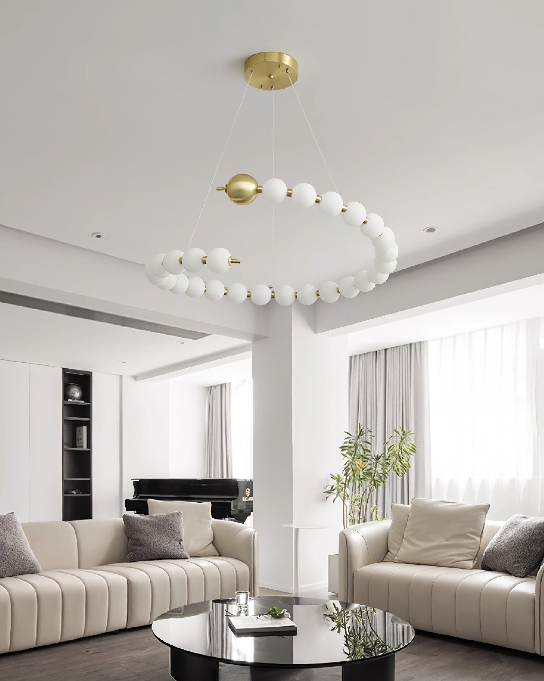 Lyra Chandelier Moderne Sphères Acryliques - Neutralighting