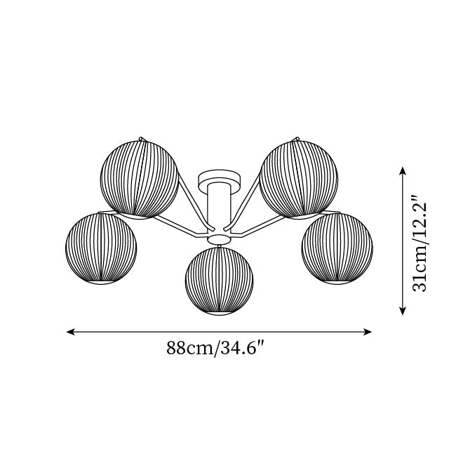 Luxor Plafonnier LED Globe Encastré - Neutralighting