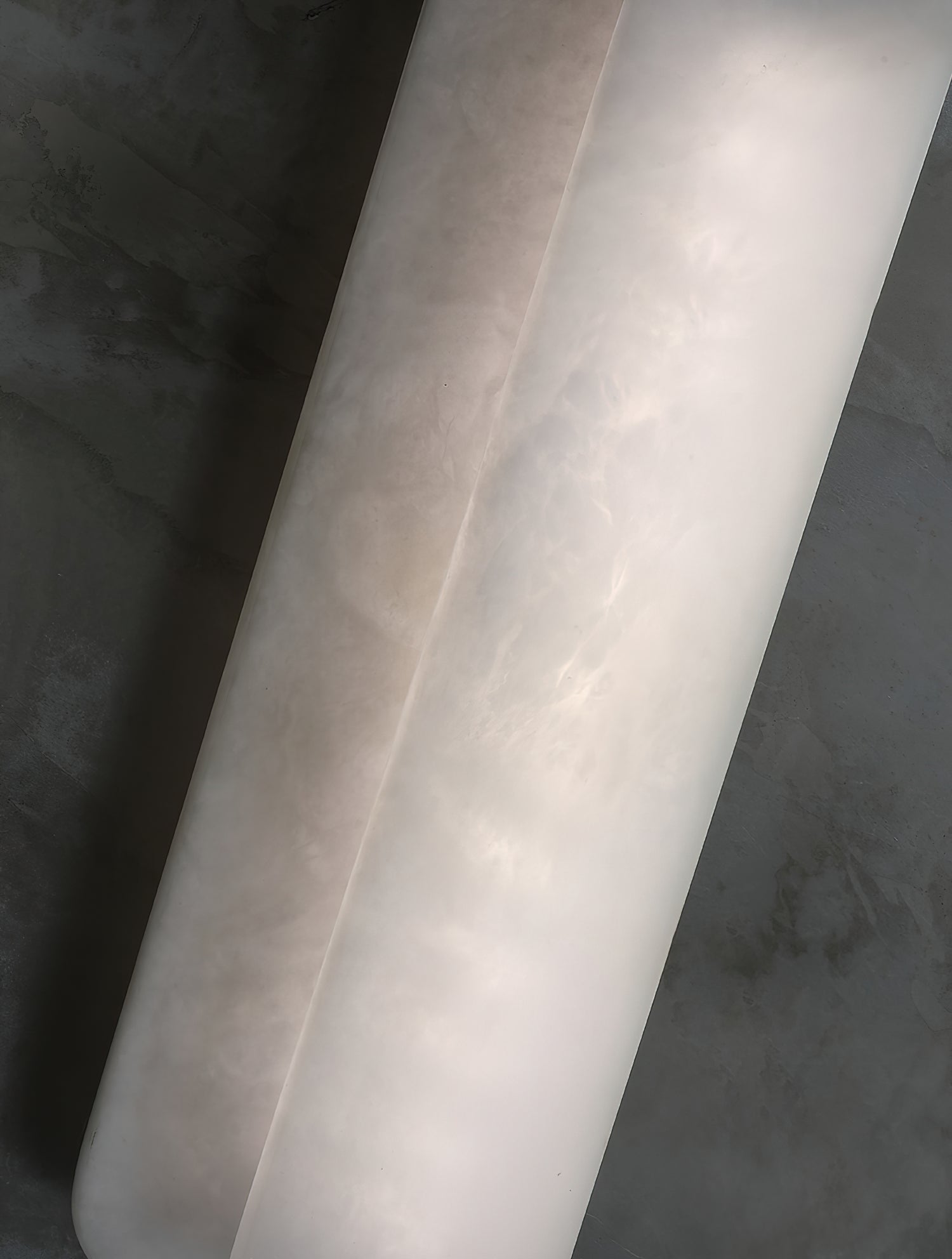 Cenore Modern Minimalist White Alabaster Wall Lamp - Lamp Copper