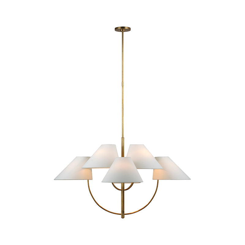 Armira Lustre Tissu Laiton Industriel Vintage - Neutralighting