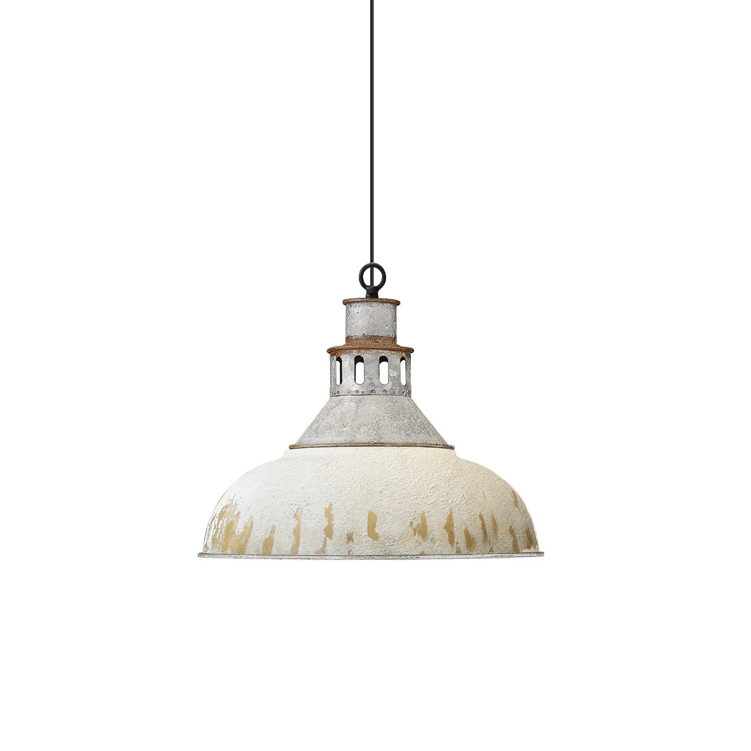 Avynor Vintage Industrial Blue Metal Pendant Lamp - Lamp Copper