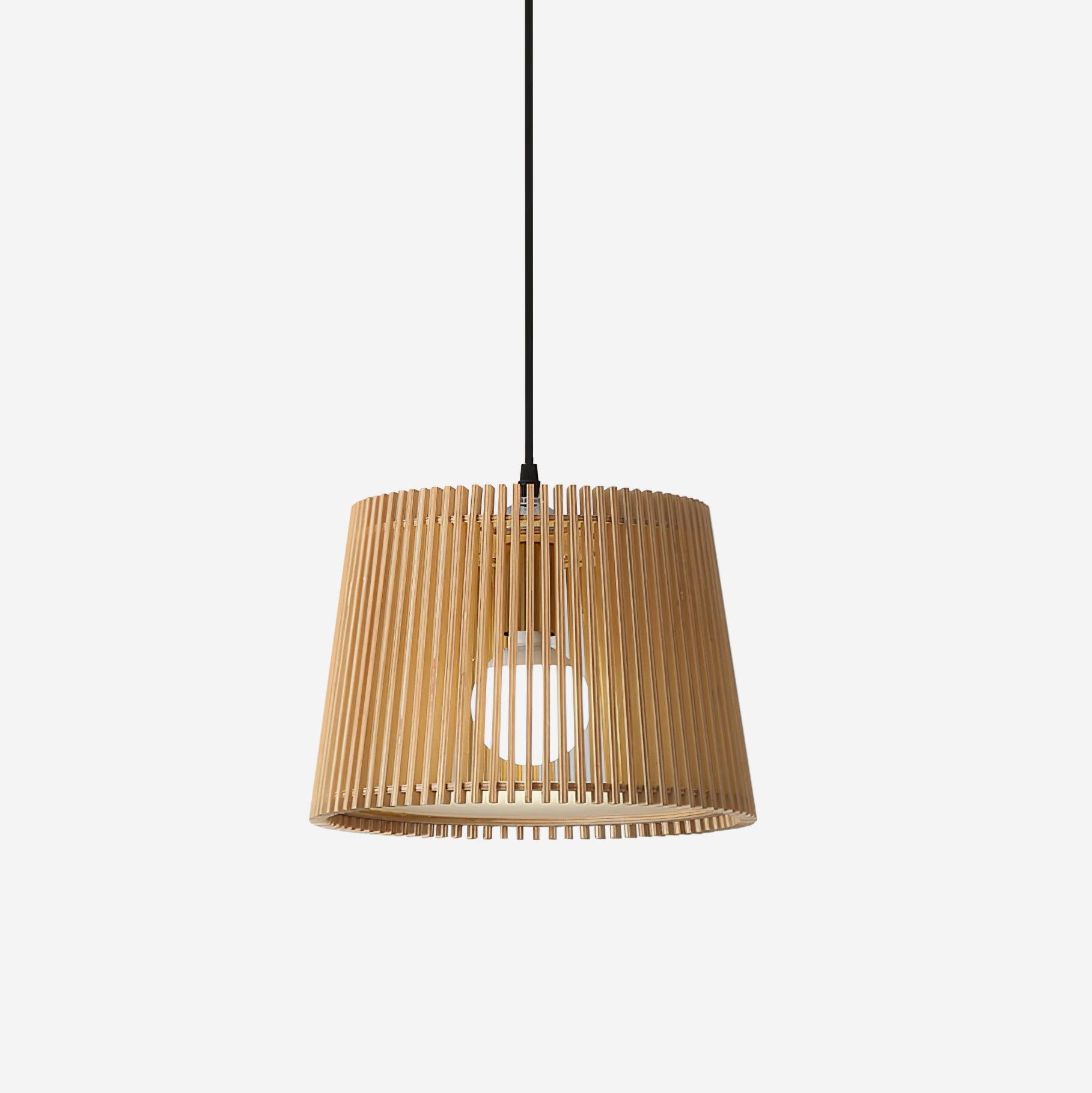 Kitami Pendant Lamp Wood Slat Bohemian - Letslighting