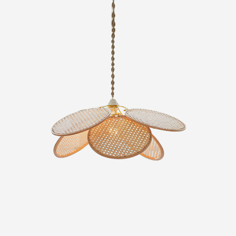 Kloe Suspension Pétale Rotin Organique Bohème - Neutralighting