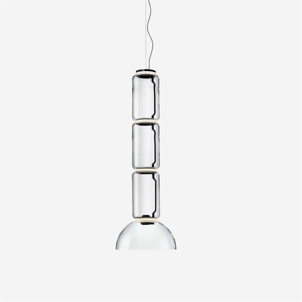 Virelo Suspension Cylindrique en Verre Empilé - Neutralighting