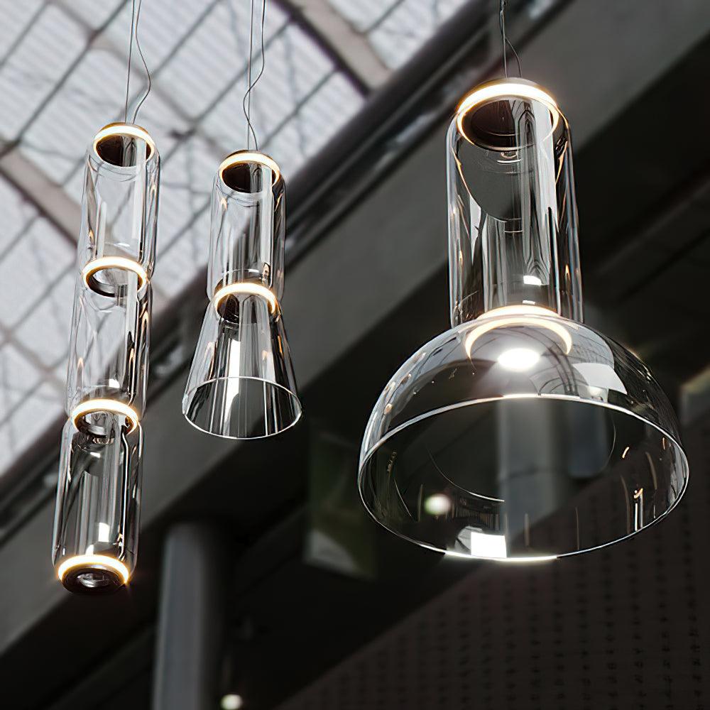 Virelo Suspension Cylindrique en Verre Empilé - Neutralighting