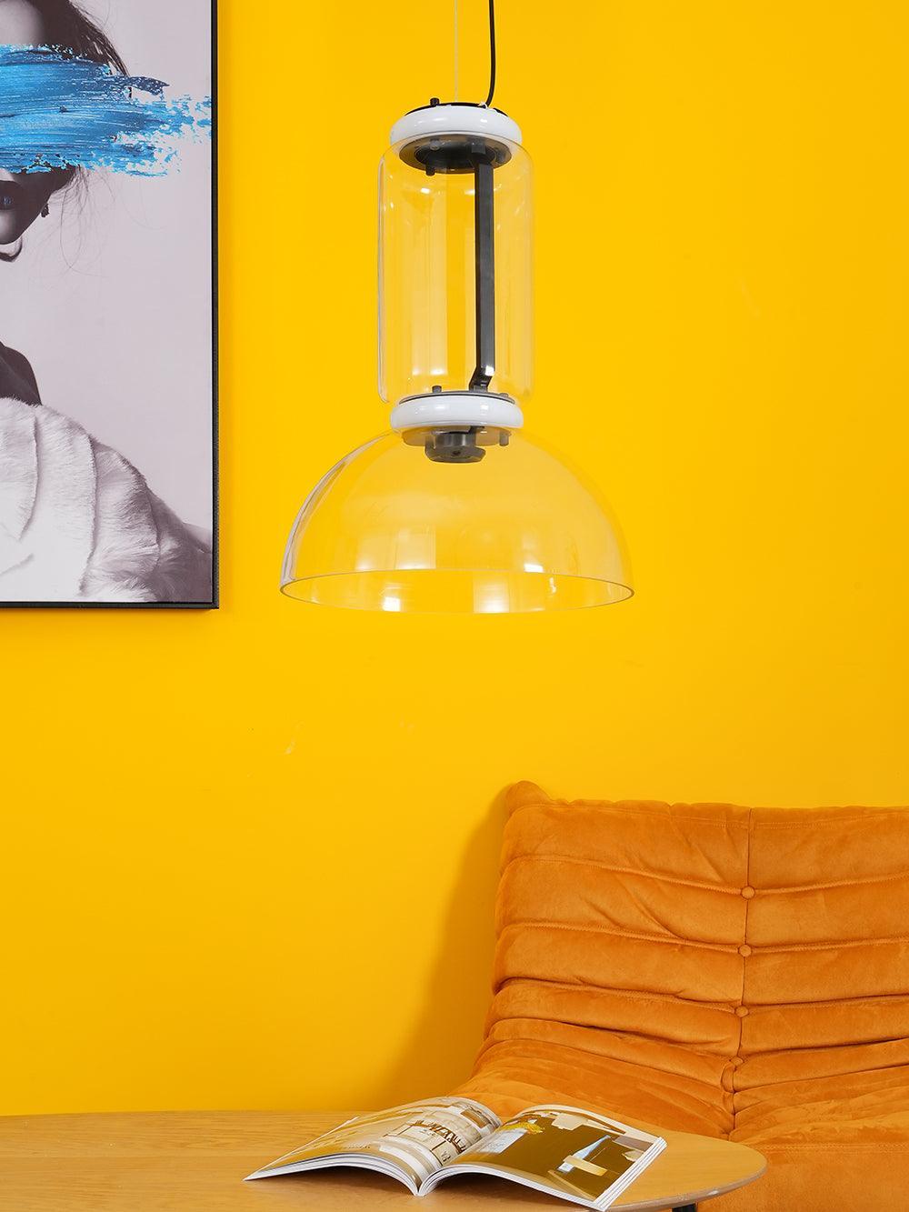 Virelo Suspension Cylindrique en Verre Empilé - Neutralighting