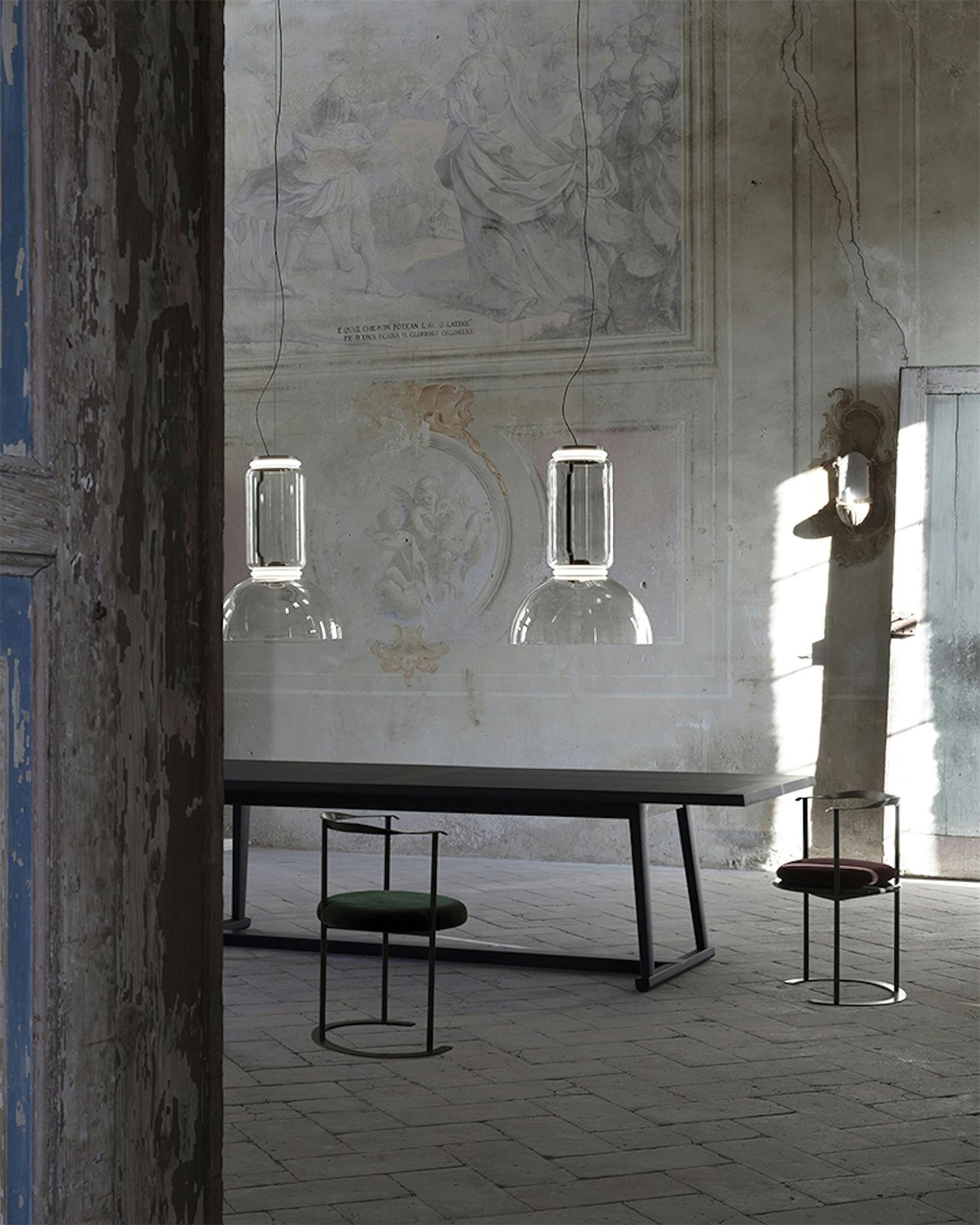 Virelo Suspension Cylindrique en Verre Empilé - Neutralighting