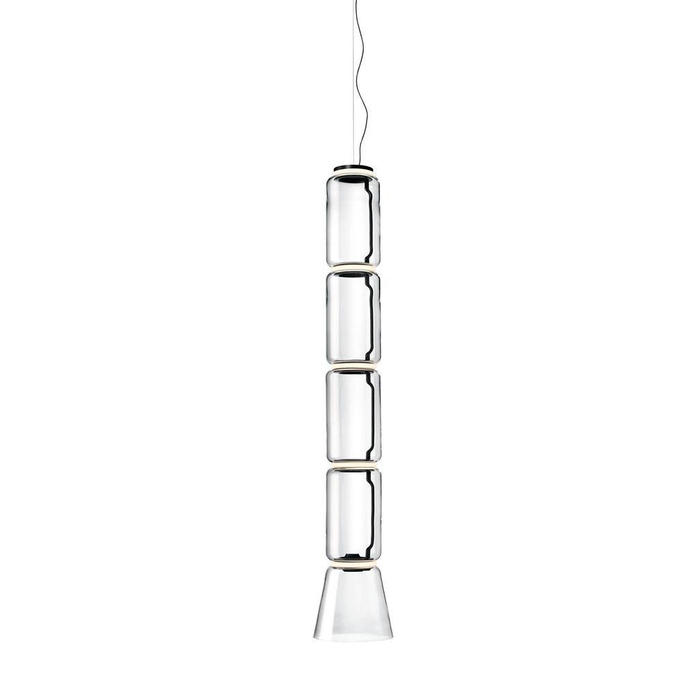 Virelo Suspension Cylindrique en Verre Empilé - Neutralighting