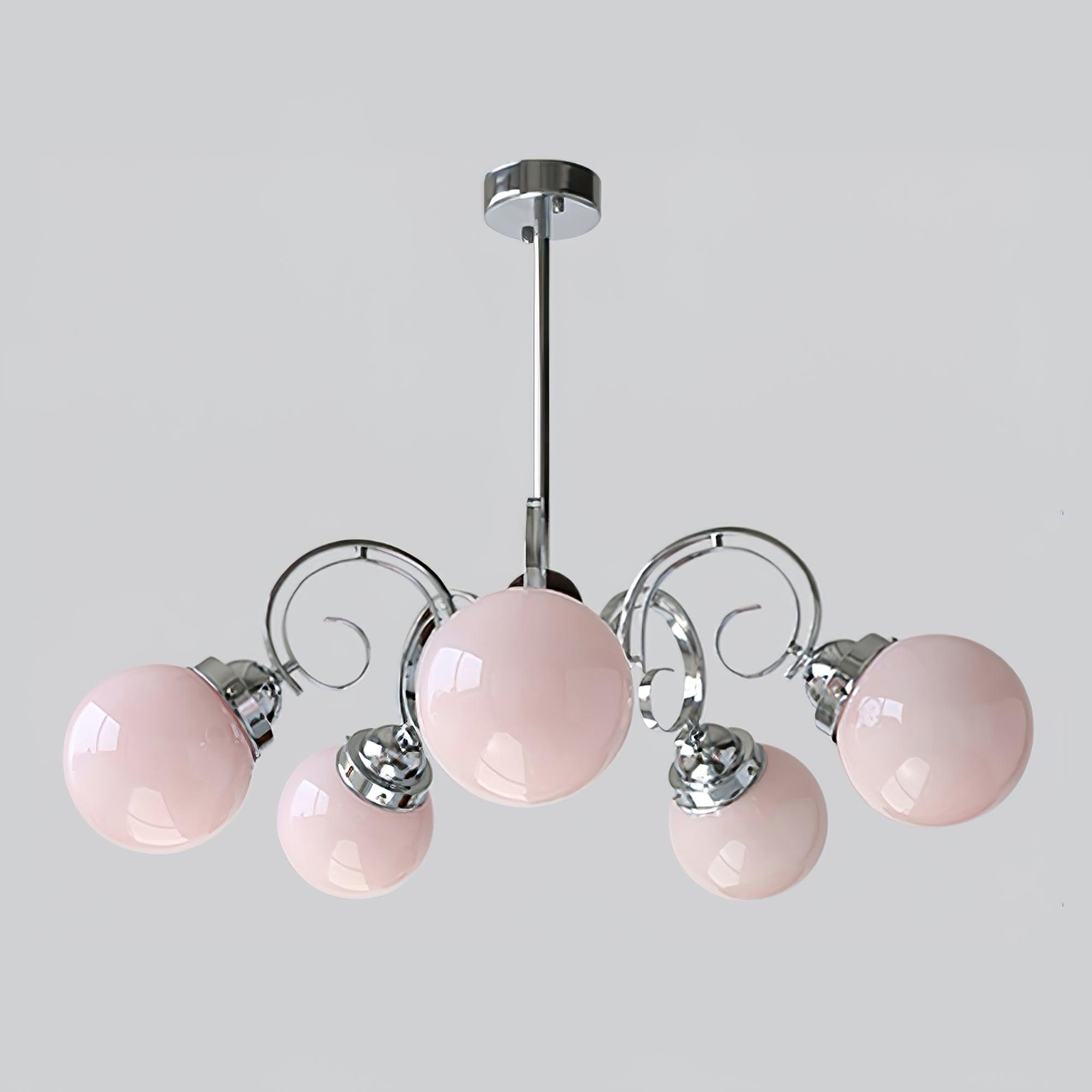 Kotter Chandelier Cream Satin Nickel Modern - Neutralighting