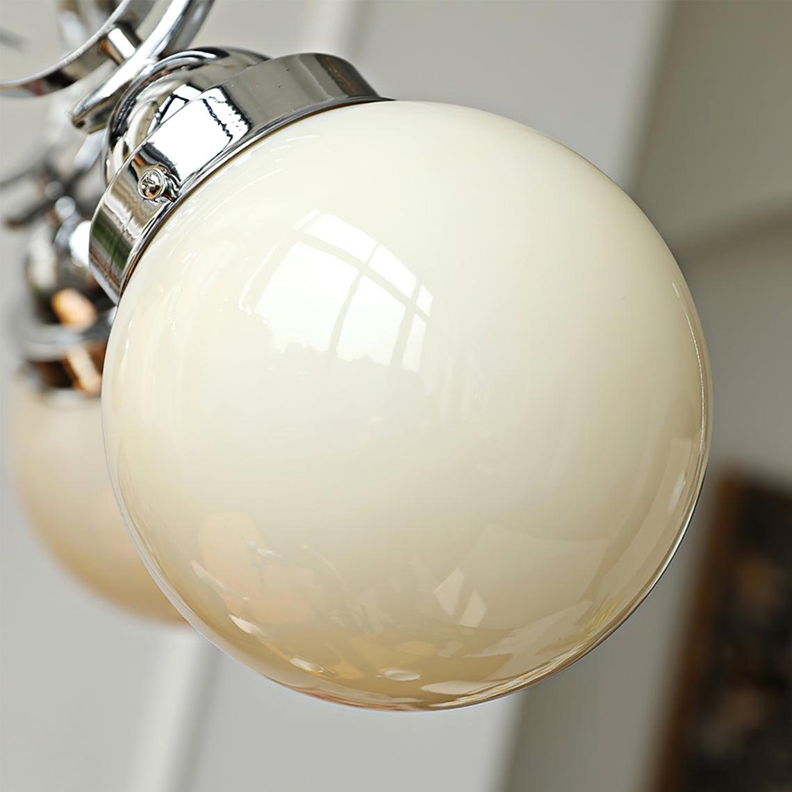 Kotter Chandelier Cream Satin Nickel Modern - Neutralighting