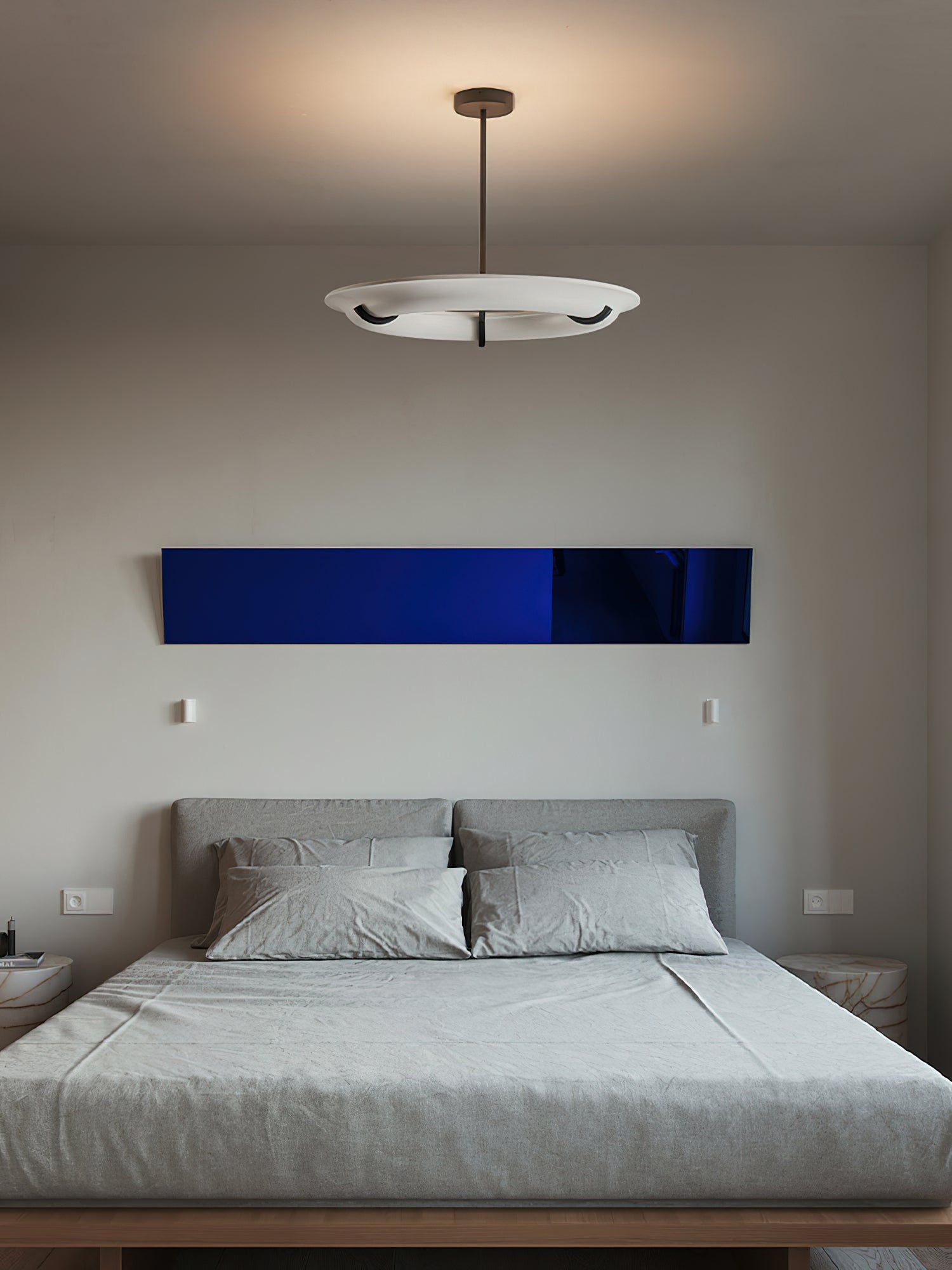 Eldorora Modern Minimalist Brass Alabaster Chandelier - Lamp Copper