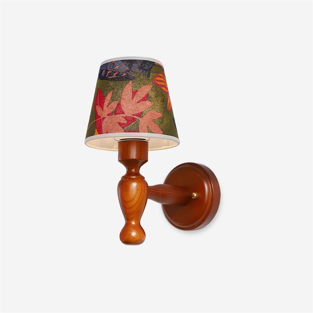 Mapleleaf Applique Murale Élégante en Verre et Bois - Neutralighting