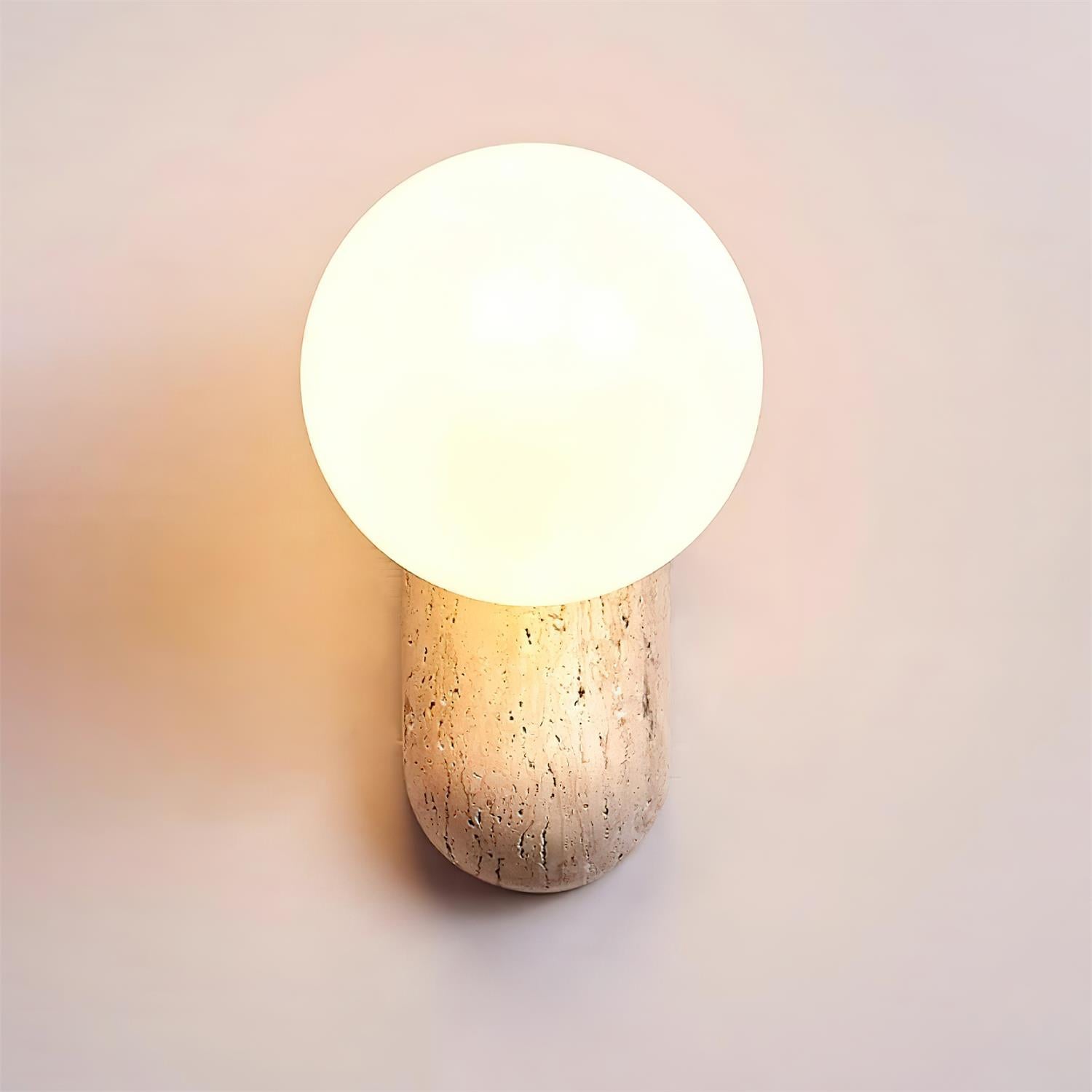 Ritta Applique Murale Moderne En Travertin - Neutralighting