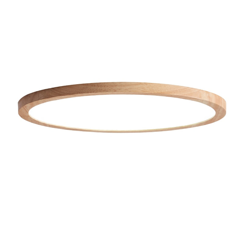 Aven Plafonnier Rond Moderne. Bois Salon - Neutralighting