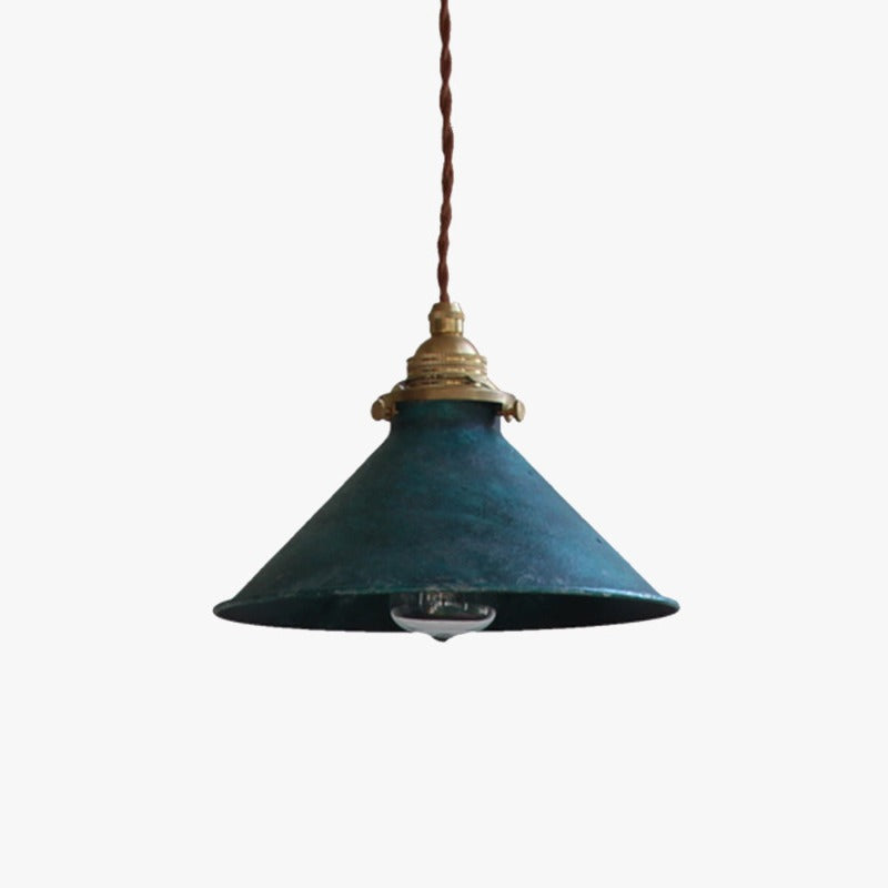 Silva Vintage Rustique LED Suspension Métal Bleu Cuisine Balcon - Neutralighting