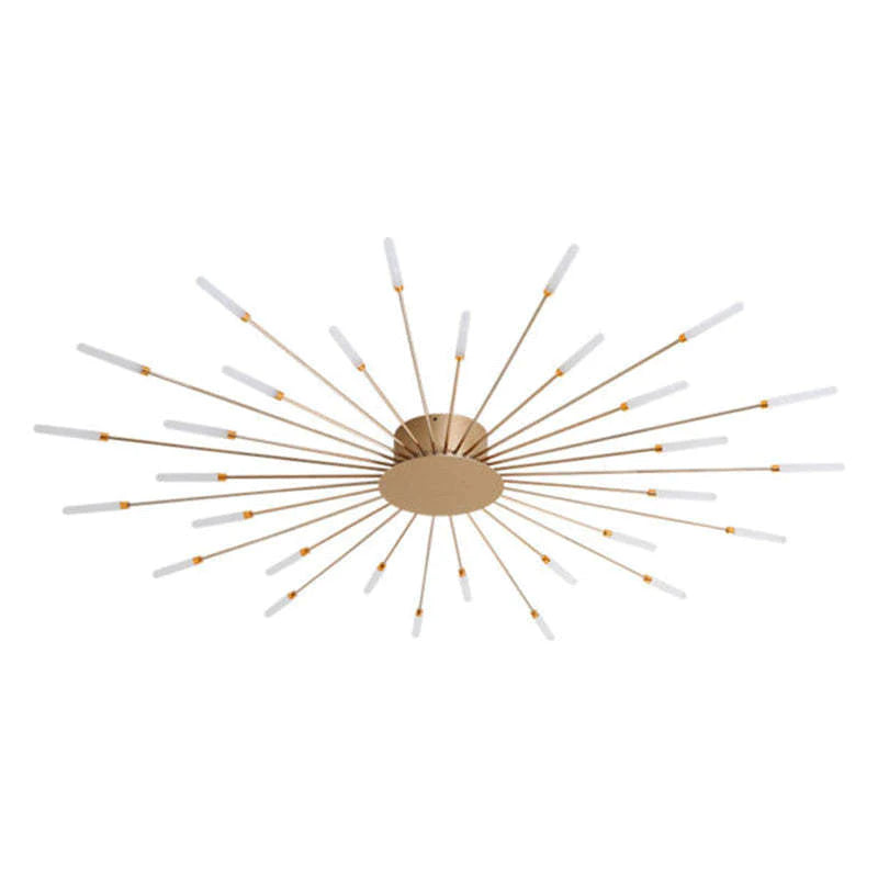 Wesley Plafonnier Fireworks Design Artistique Noir/Doré - Neutralighting