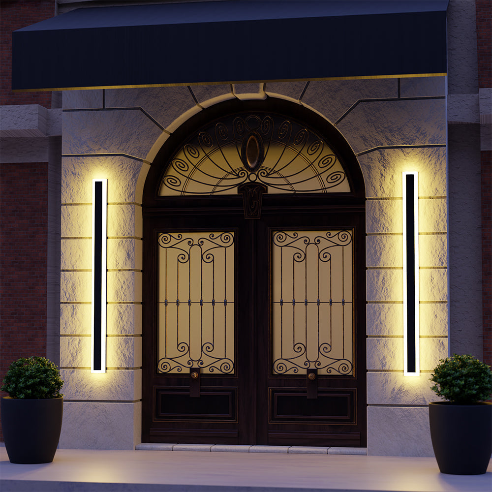 Fiala Moderne LED Applique Murale Extérieure  Noir