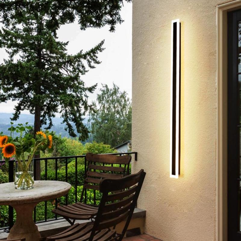 Fiala Moderne LED Applique Murale Extérieure  Noir