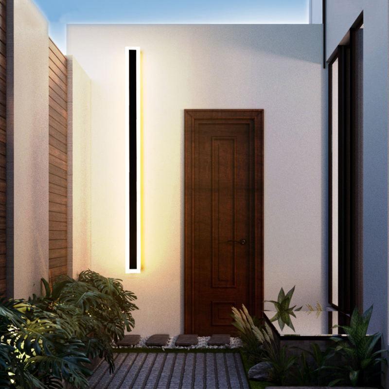 Fiala Moderne LED Applique Murale Extérieure  Noir