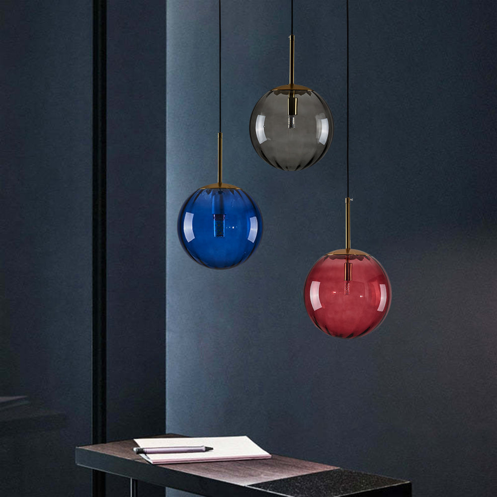 Lexa Suspension Boule Moderne Métal/Verre