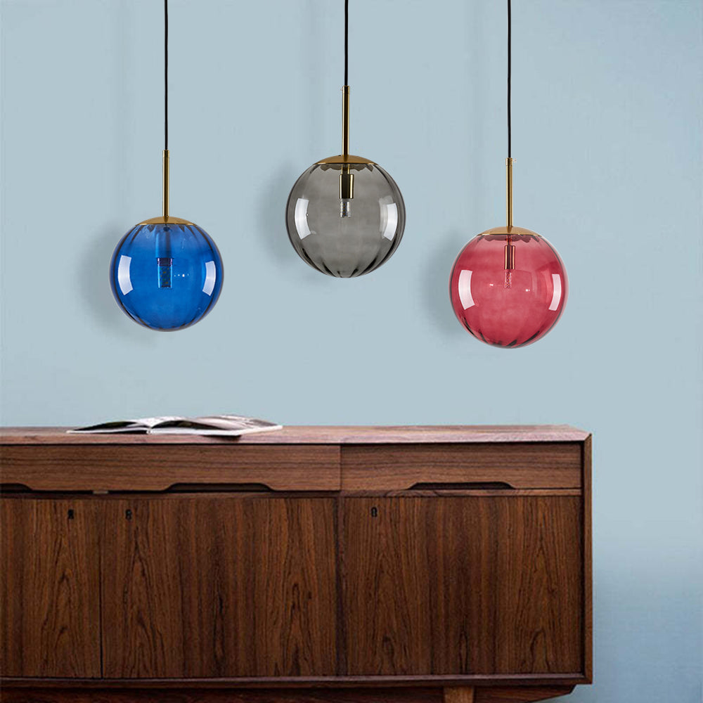 Lexa Suspension Boule Moderne Métal/Verre