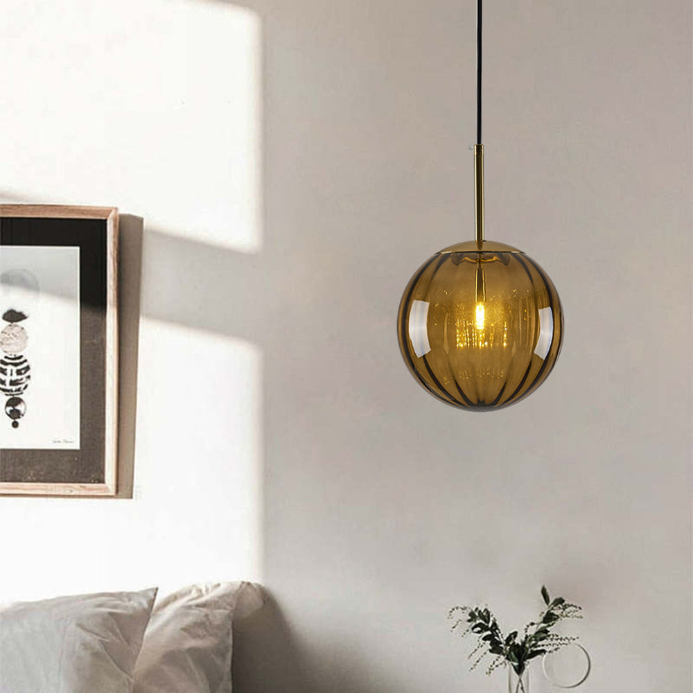 Lexa Suspension Boule Moderne Métal/Verre