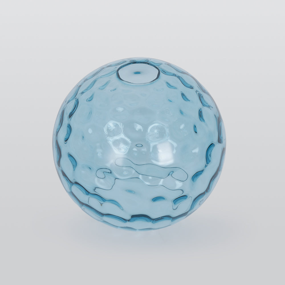 Valentina Suspension Boule Ondulation Nortique Métal/Verre Vert/Gris Salon - Neutralighting