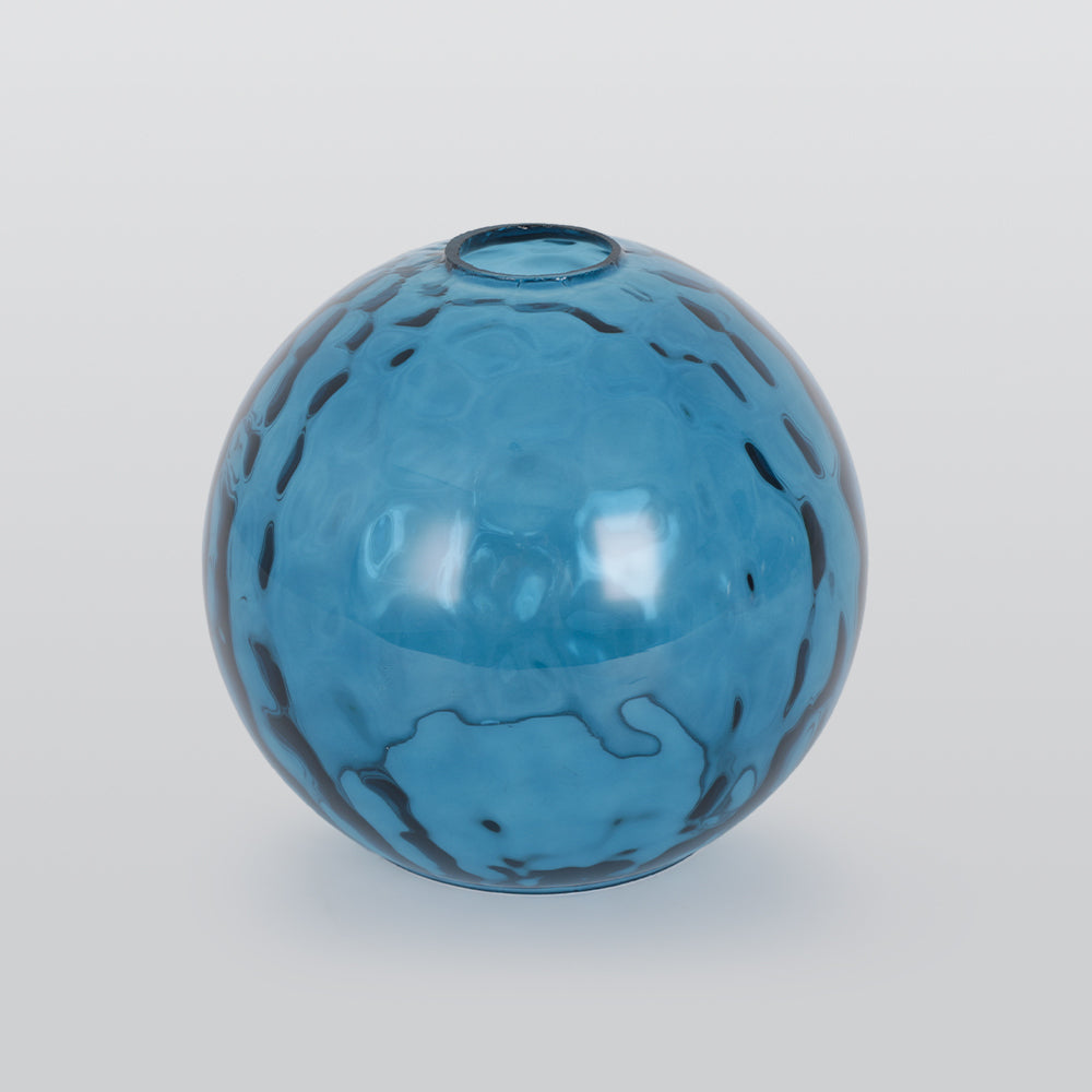 Valentina Suspension Boule Ondulation Nortique Métal/Verre Vert/Gris Salon - Neutralighting