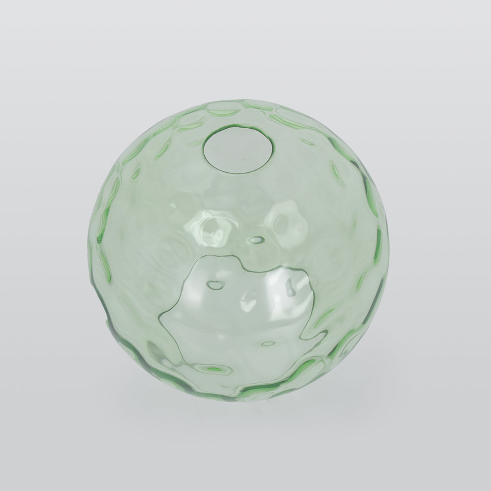 Valentina Suspension Boule Ondulation Nortique Métal/Verre Vert/Gris Salon - Neutralighting