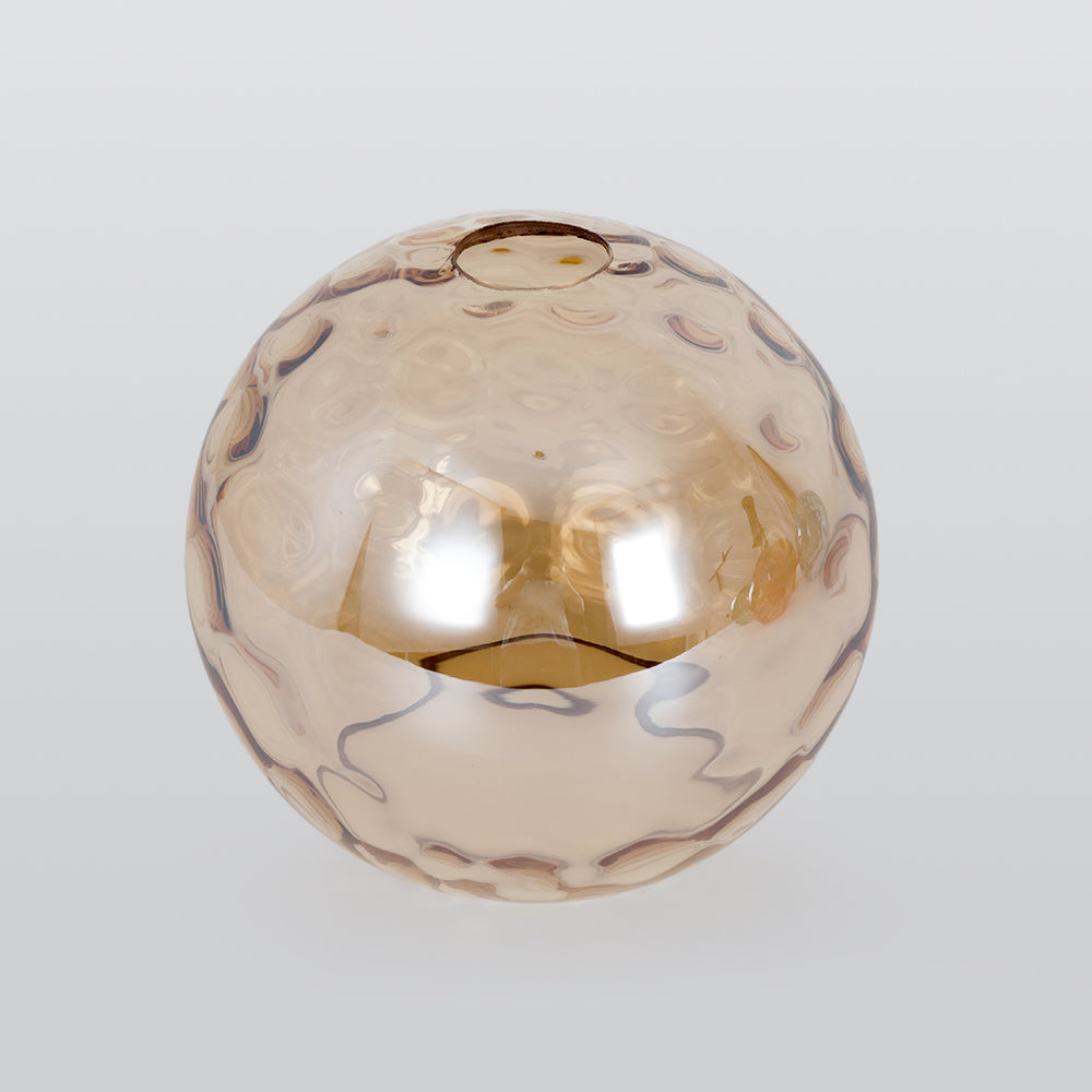 Valentina Suspension Boule Ondulation Nortique Métal/Verre Vert/Gris Salon - Neutralighting